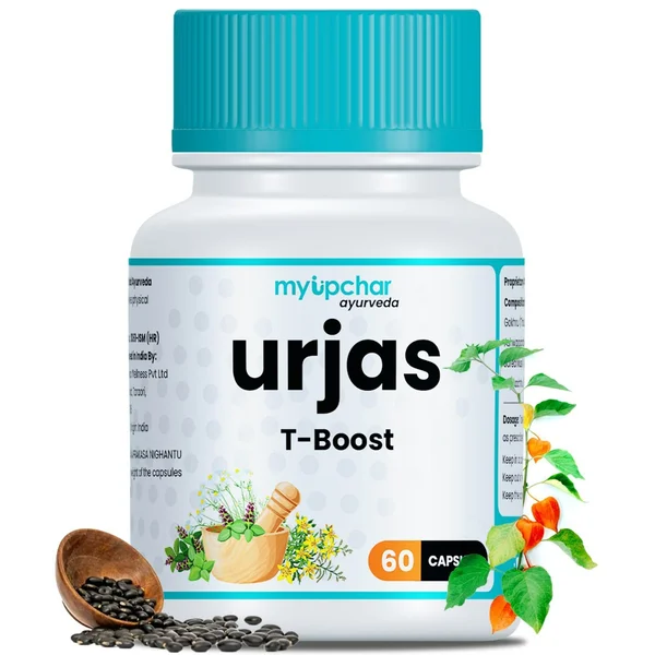 Myupchar Ayurveda Urjas T-Boost for Men, 60 Capsules, Pack of 1