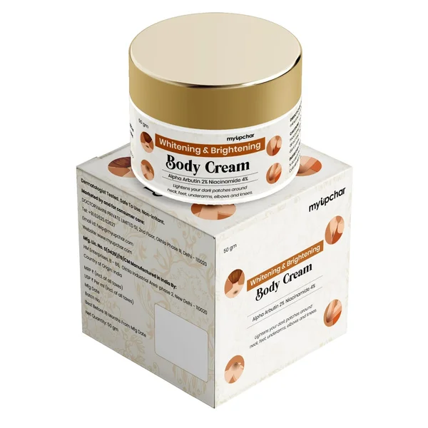 Myupchar Brightening & Whitening Body Cream, 50 gm