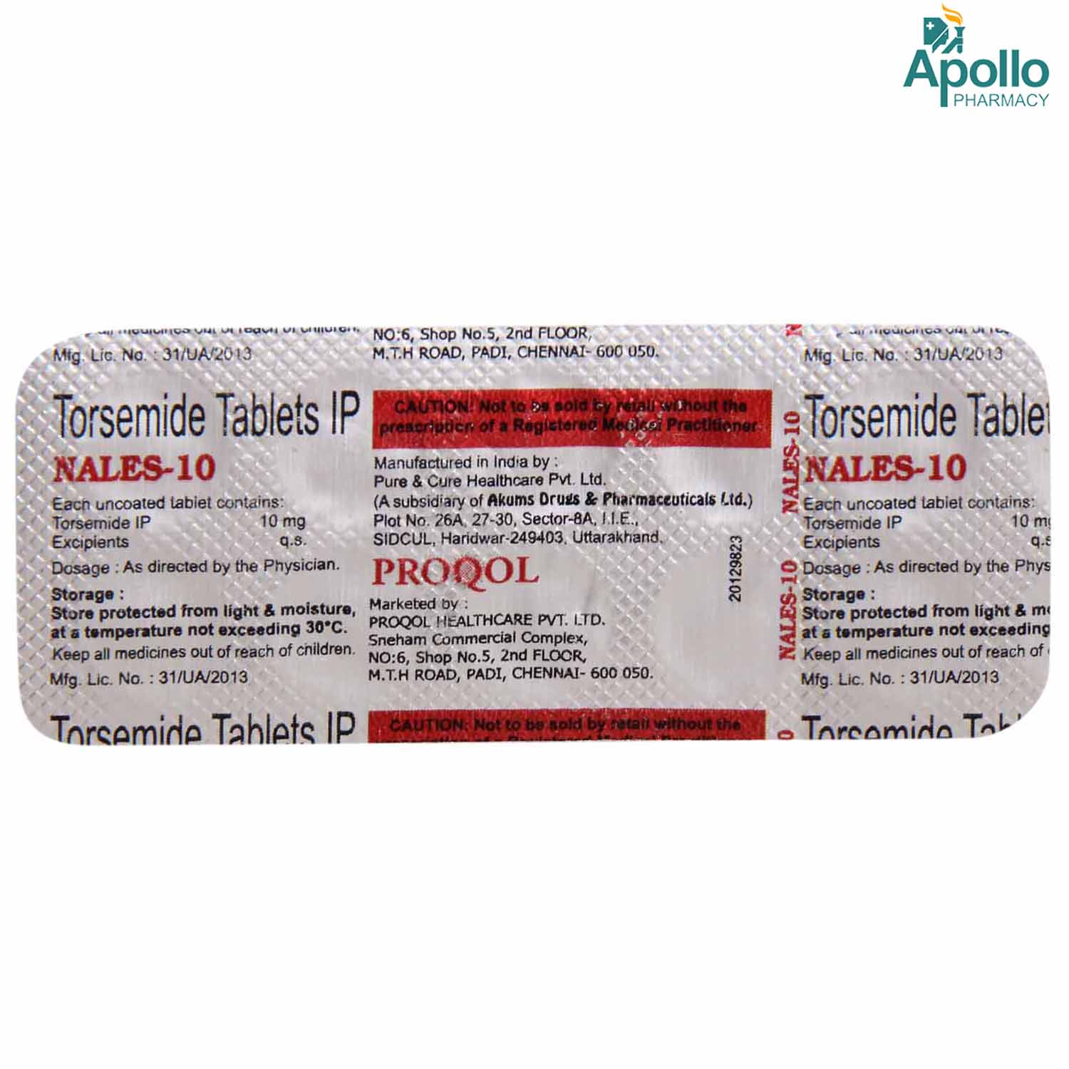 NALES 10MG TABLET 10'S, Pack of 10 TabletS NALES 10MG TABLET 10'S, Pack of 10 TabletS