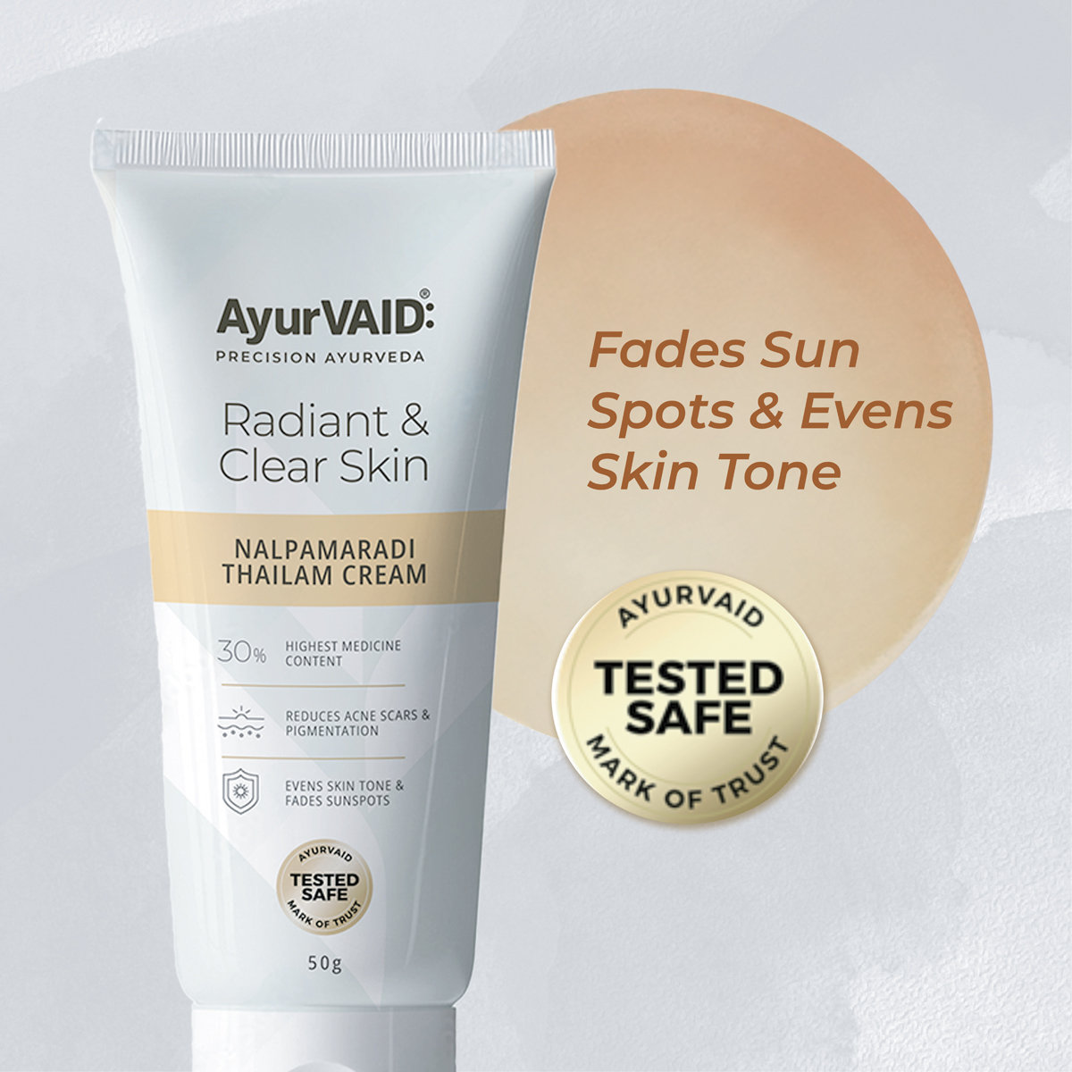 AyurVAID Nalpamaradi Thailam Cream, 50 gm - Brightening & Detanning, Pack of 1 AyurVAID Nalpamaradi Thailam Cream, 50 gm - Brightening & Detanning, Pack of 1