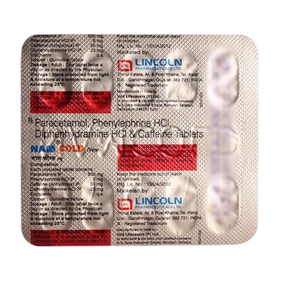 Nam Cold Tablet 10's, Pack of 10 TabletS