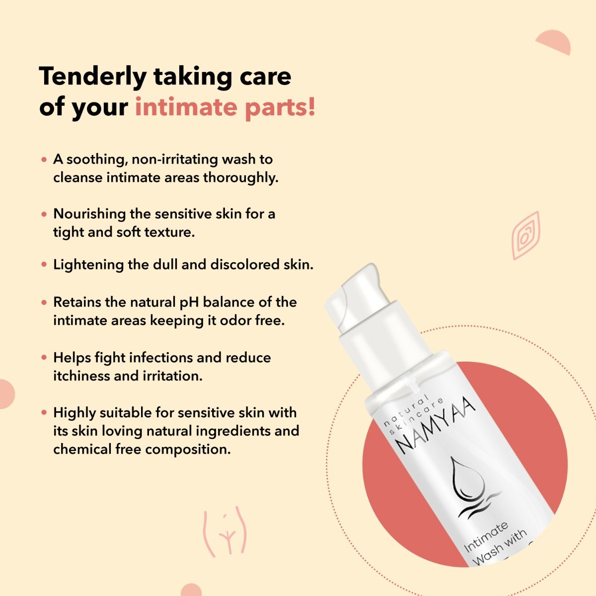 Namyaa Intimate Wash with Tea Tree Oil, 100 ml, Pack of 1 Namyaa Intimate Wash with Tea Tree Oil, 100 ml, Pack of 1