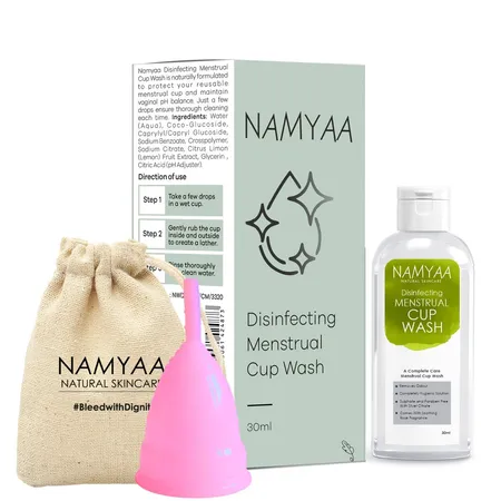 Namyaa Ultra Soft Reusable Menstrual Cup Medium, 1 Count