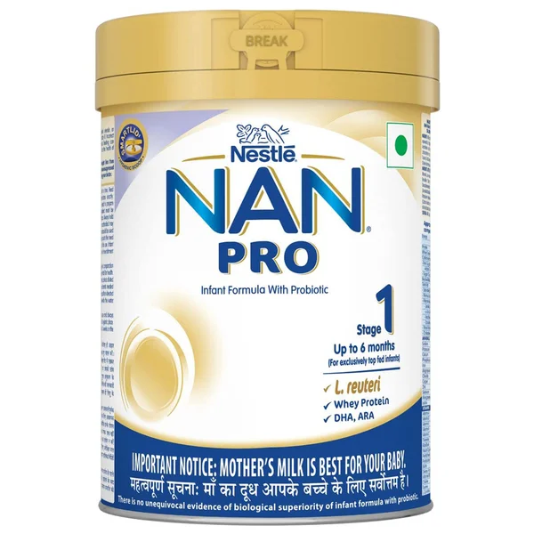 NestlÃ© NAN PRO 1 Infant Formula with Probiotic (Up to 6 months), Stage 1-400 gm Tin