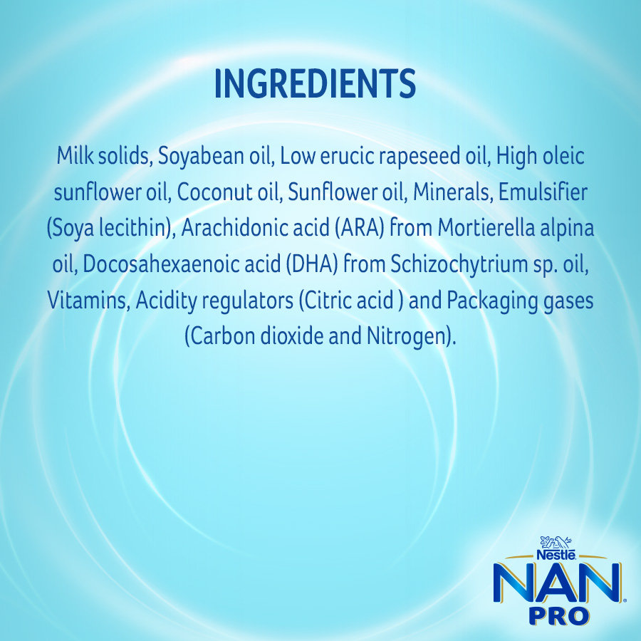 Nestle Nan Pro Stage 2 Follow-Up Formula Milk Powder For Babies (After 6 Months Upto 12 Months), With Dha-Ara, 400gm Bag-In-Box Pack, Infant, Pack of 1 Nestle Nan Pro Stage 2 Follow-Up Formula Milk Powder For Babies (After 6 Months Upto 12 Months), With Dha-Ara, 400gm Bag-In-Box Pack, Infant, Pack of 1