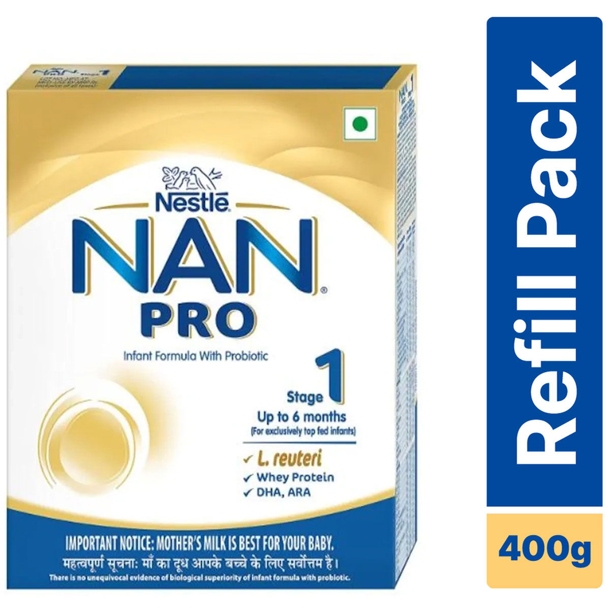 Nan Pro 1 Infant Formula Refill 400gm