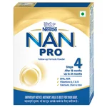 Nestlé NAN PRO 4 Follow-Up Formula Powder After 18 months, Up to 24 months, Stage 4, 400 gm Pouch in Box