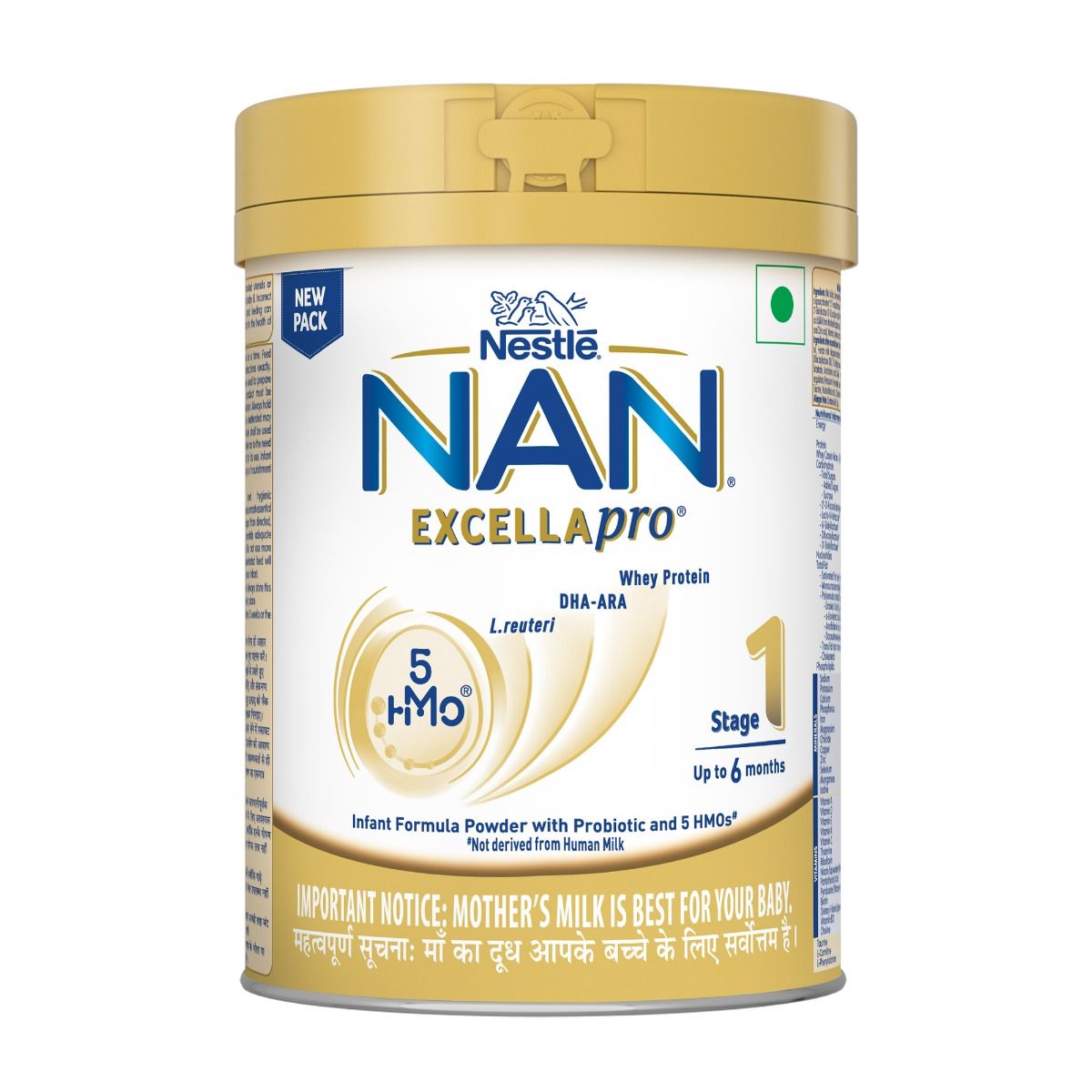 Nestle Nan Excellapro Stage Infant Formula Milk Powder with HMOs  Probiotic for Babies (Up To Months), 400gm Tin With Smartlid