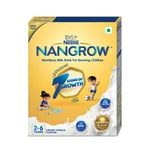 Nestle Nangrow Nutritious Milk Powder Drink For Growing Children Toddler Aged 2-6 Years | Contains DHA | Rich In Protein & Vital Nutrients | Creamy Vanilla Flavor, 400gm, BIB Pack 