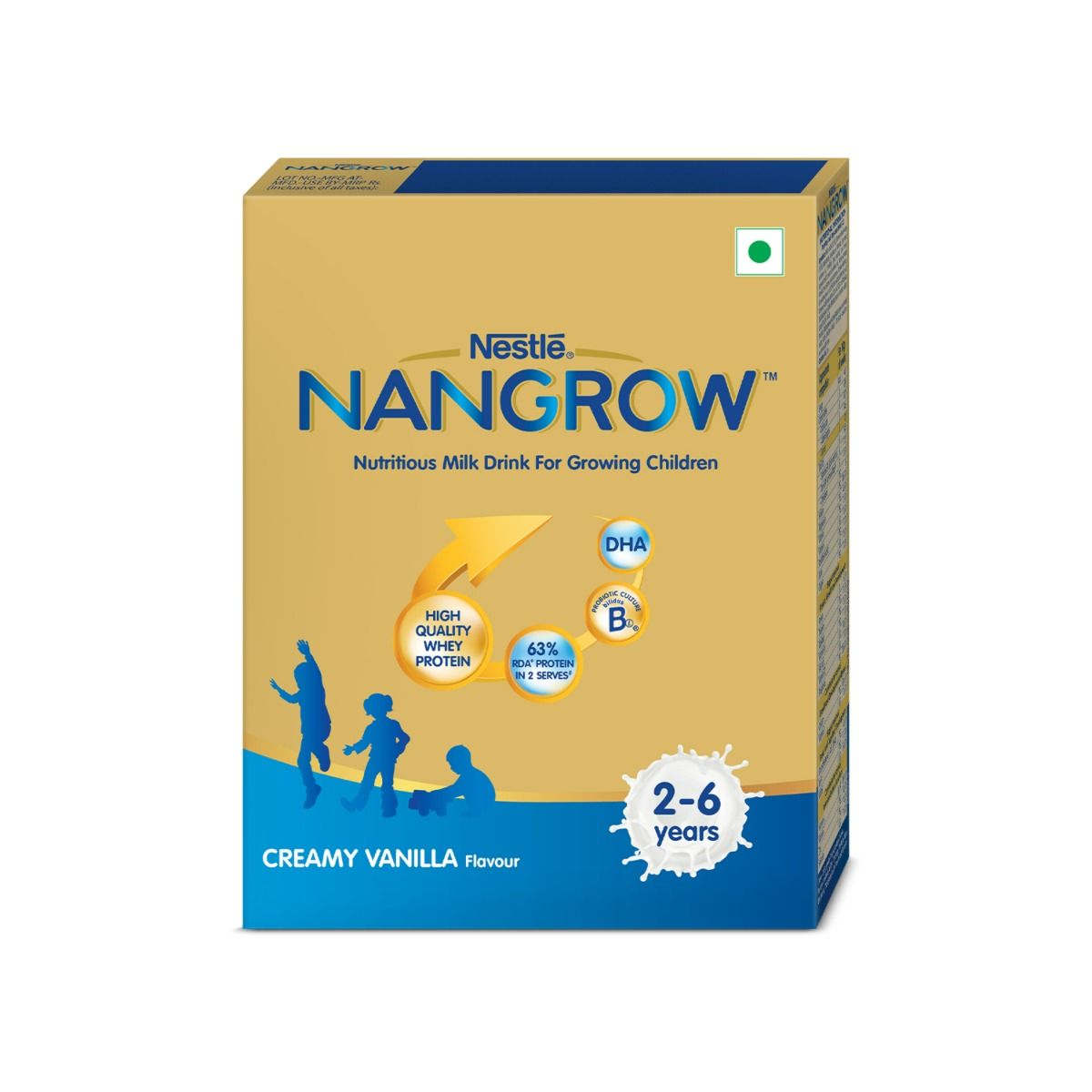 Buy Nestle Nangrow Creamy Vanilla Flavour Nutrition Drink Powder, 400 gm Refill Pack Online