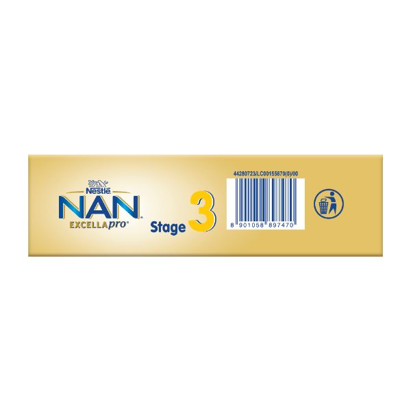 NAN EXCELLAPRO Nan Stage 3 Follow-Up Formula Milk Powder For Babies (After 12 Months), With DHA-ARA, 400 gm Bag-In-Box Pack, Infant, Pack of 1 NAN EXCELLAPRO Nan Stage 3 Follow-Up Formula Milk Powder For Babies (After 12 Months), With DHA-ARA, 400 gm Bag-In-Box Pack, Infant, Pack of 1