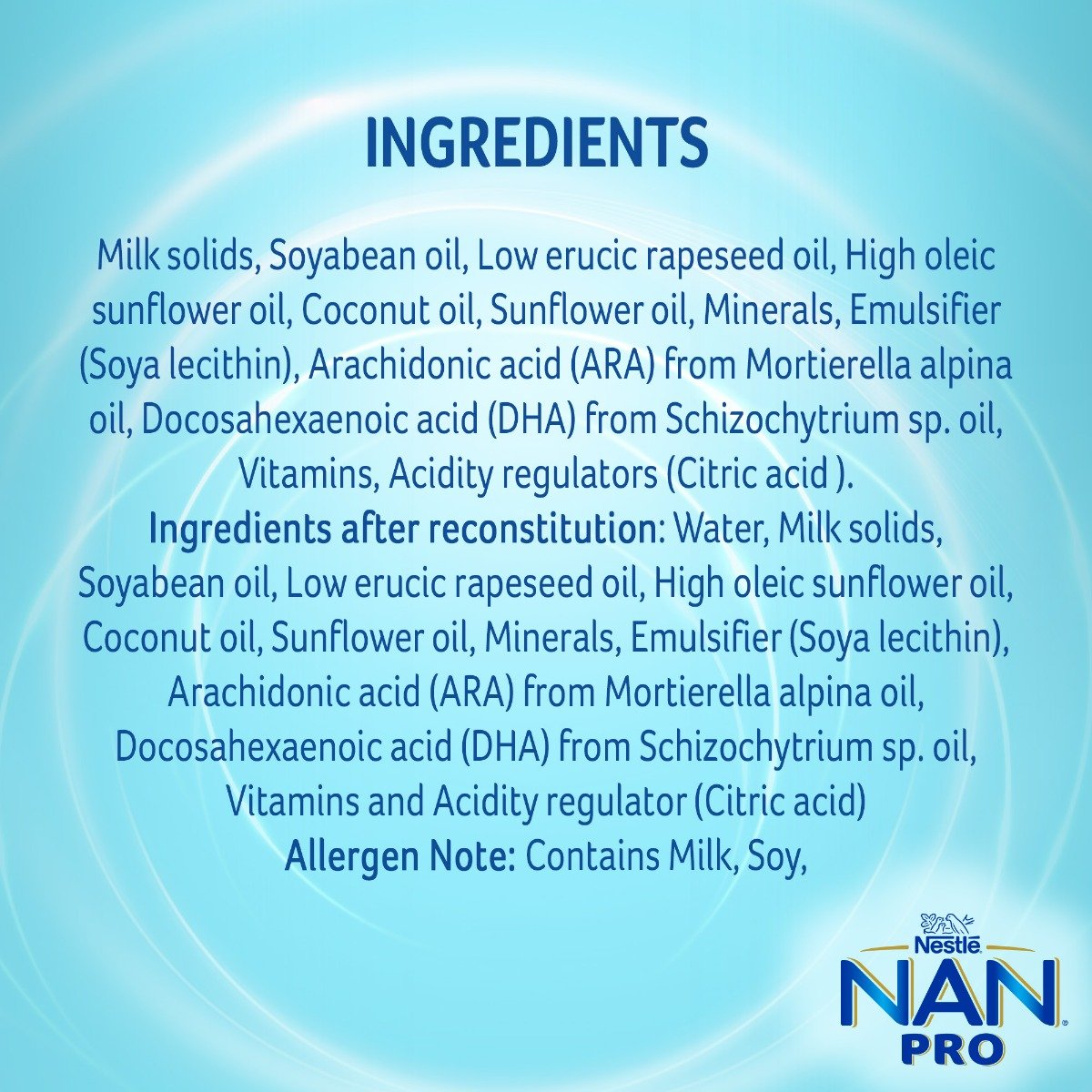 Nestle Nan Pro Stage 2, 1.2kg Pack, Infant Formula Milk Powder with DHA-ARA for Babies 6-12 Months Infants, 3x400gm (Bag-in-Box), Pack of 1 Nestle Nan Pro Stage 2, 1.2kg Pack, Infant Formula Milk Powder with DHA-ARA for Babies 6-12 Months Infants, 3x400gm (Bag-in-Box), Pack of 1