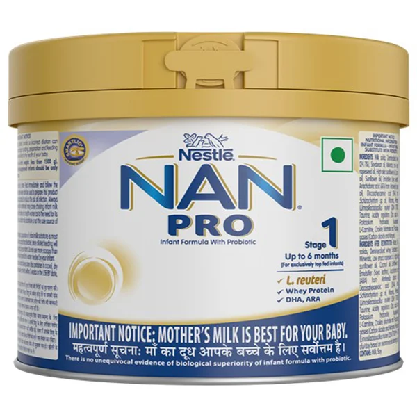 NestlÃ© NAN PRO 1 Infant Formula with Probiotic (Up to 6 months), Stage 1-200 gm Tin, Pack of 1