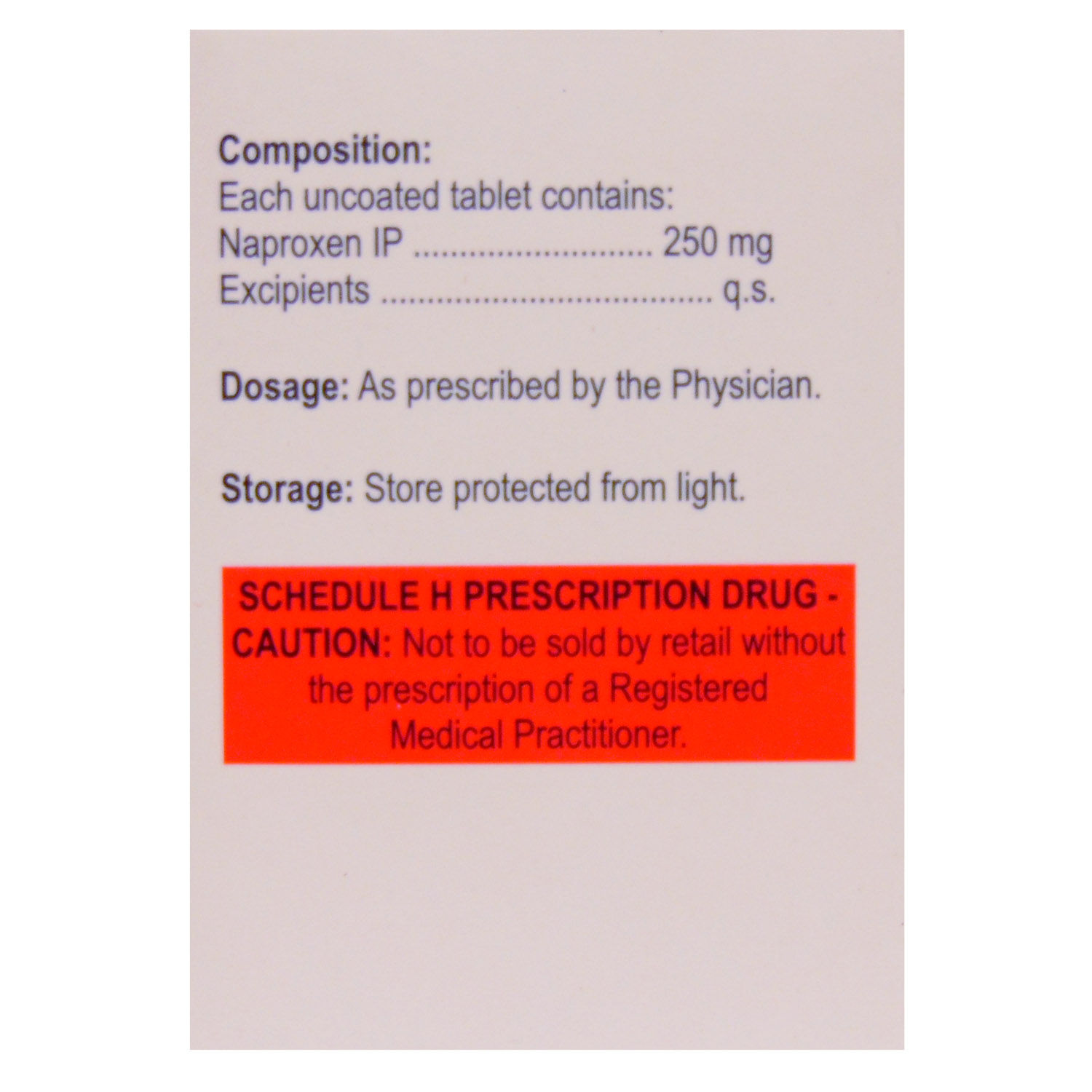 Naprosyn 250 Tablet 15's Price, Uses, Side Effects, Composition ...