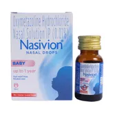 Nasivion Mini 0.01% Nasal Drops 10 ml, Pack of 1 Nasal Solution