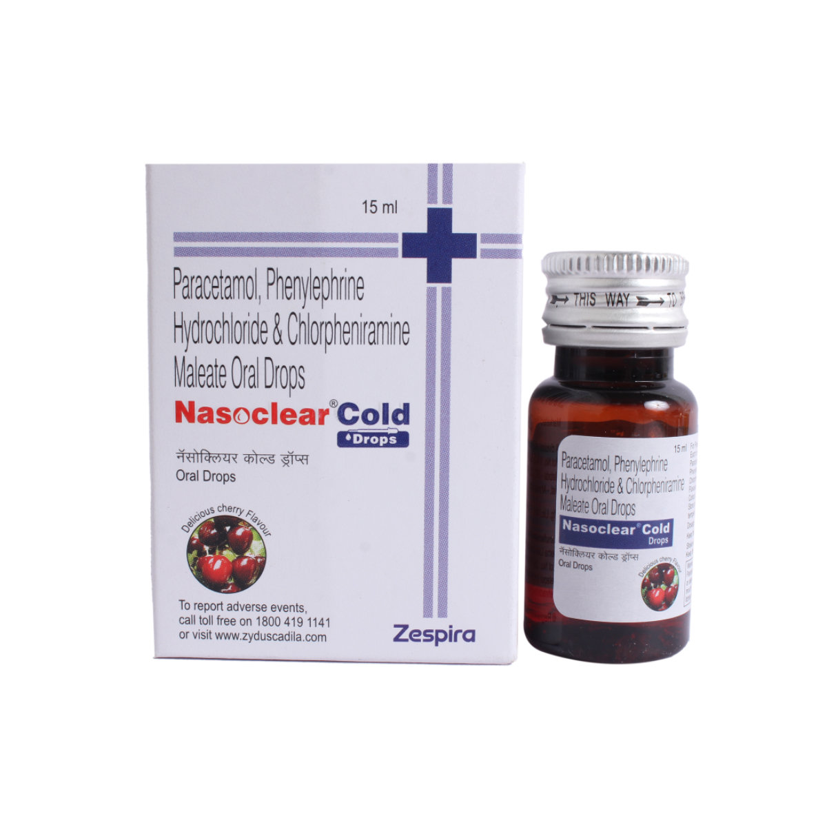 Nasoclear Cold Delicious Cherry Oral Drop 15 ml, Pack of 1 ORAL DROPS Nasoclear Cold Delicious Cherry Oral Drop 15 ml, Pack of 1 ORAL DROPS