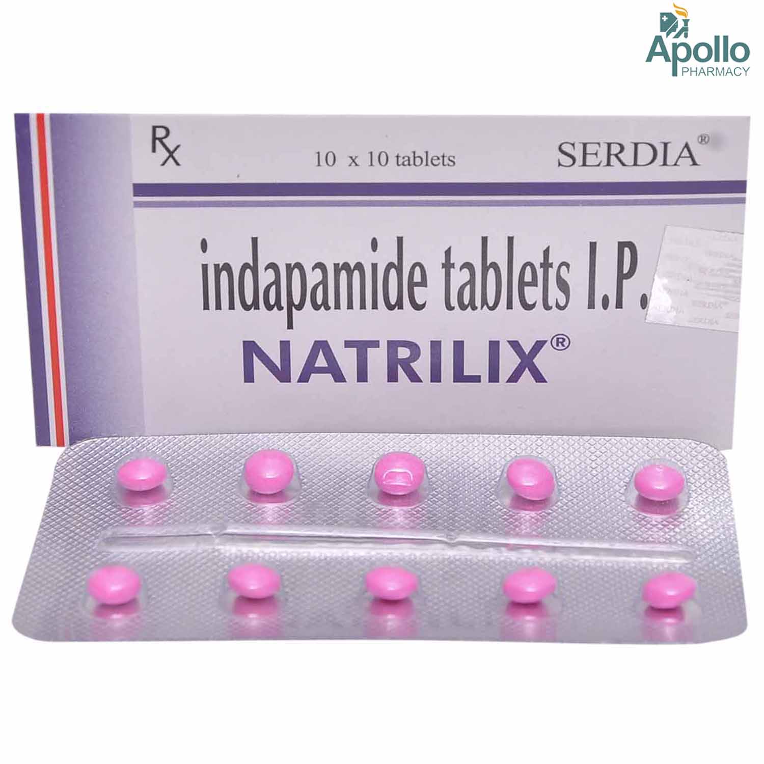 Natrilix Tablet 10's, Pack of 10 TabletS Natrilix Tablet 10's, Pack of 10 TabletS