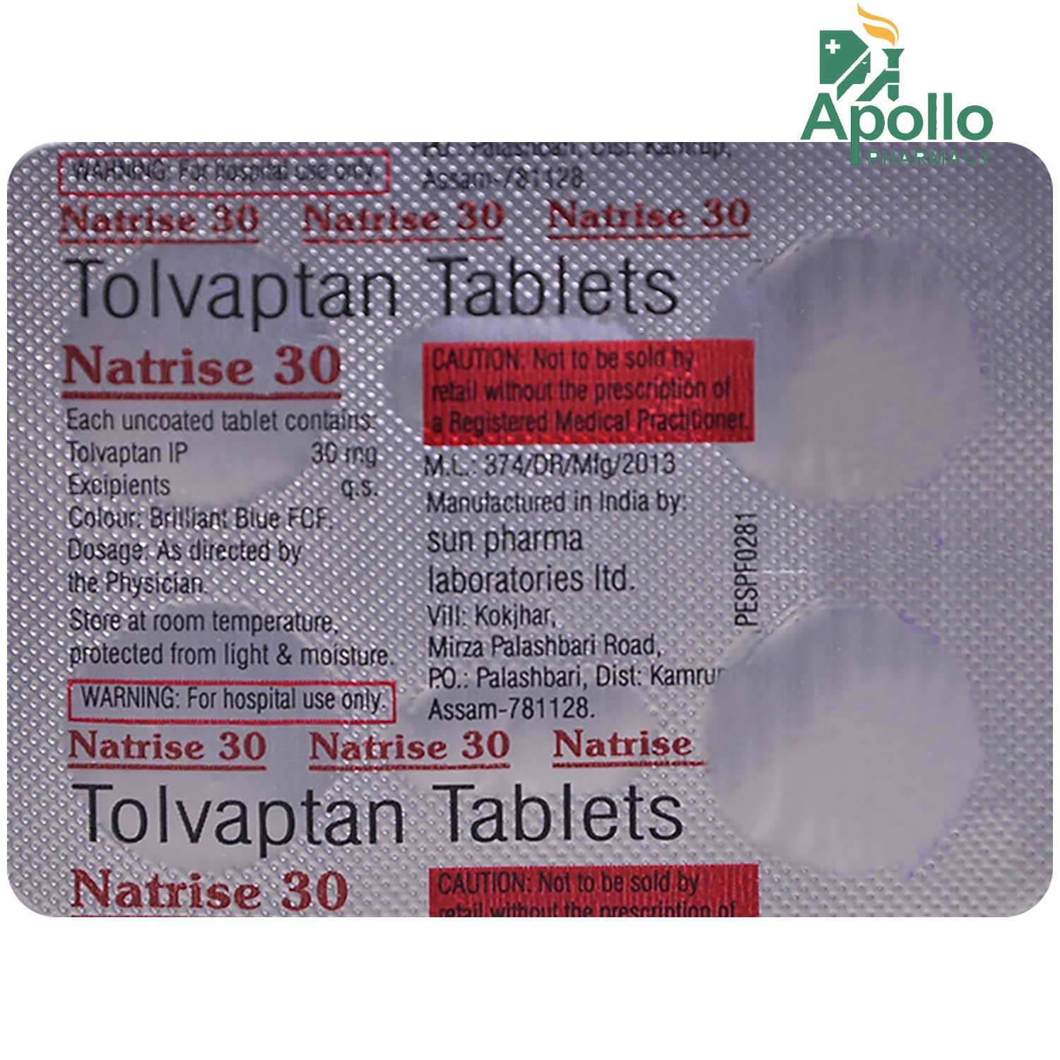 Natrise 30 Tablet 4's, Pack of 4 TabletS Natrise 30 Tablet 4's, Pack of 4 TabletS