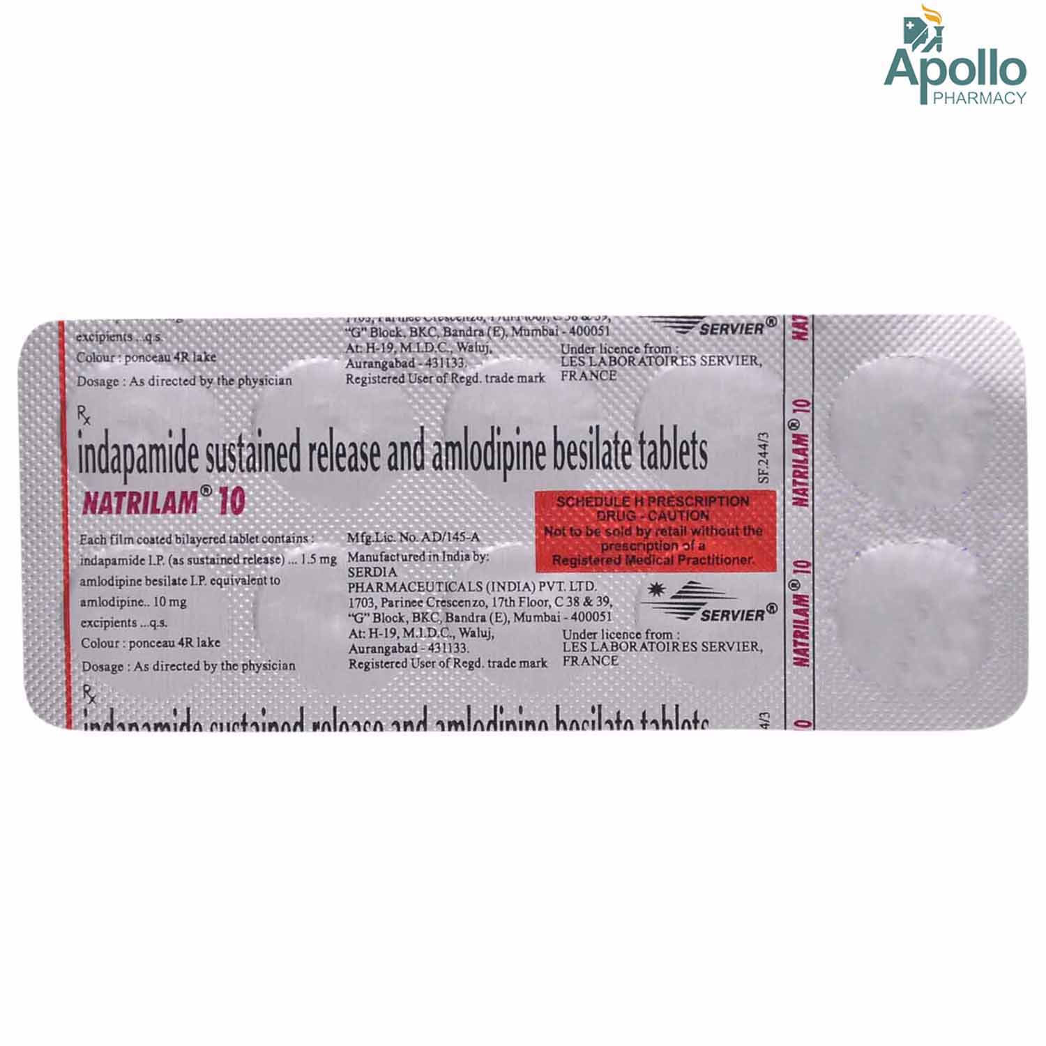 Natrilam Tablet 10's, Pack of 10 TABLETS Natrilam Tablet 10's, Pack of 10 TABLETS