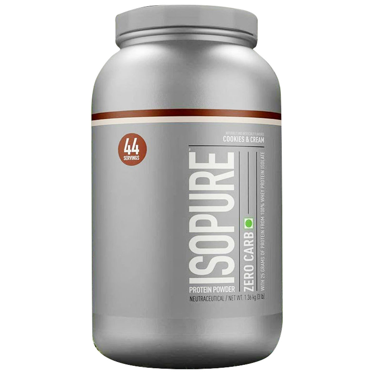 Buy Isopure Zero Carb 100% Whey Protein Isolate Cookies & Cream Flavour Powder, 3 lb Online