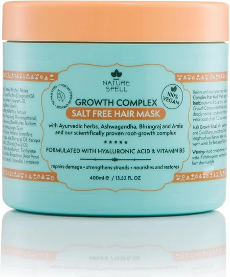 Nature Spell Growth Complex Salt Free Hair Mask, 400 ml