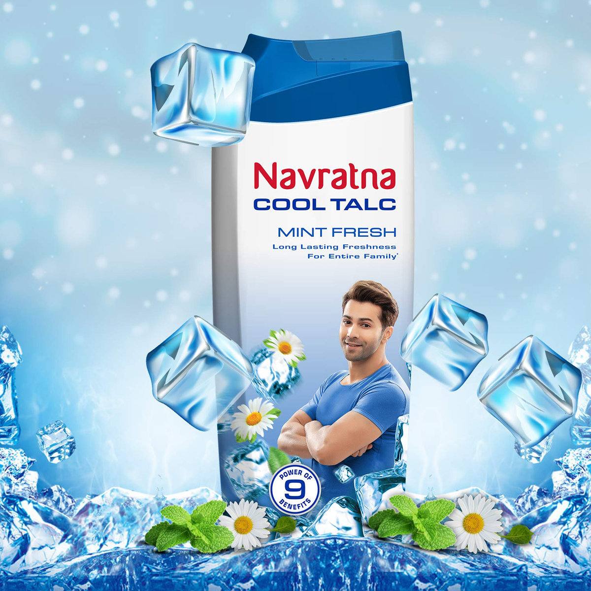 Navratna Cool Mint Fresh Talc 100 gm | Soothes Itching | Prevents Body Odour | Relax & Refresh Body | Long Lasting Cooling, Fragrance & Freshness, Pack of 1 Navratna Cool Mint Fresh Talc 100 gm | Soothes Itching | Prevents Body Odour | Relax & Refresh Body | Long Lasting Cooling, Fragrance & Freshness, Pack of 1