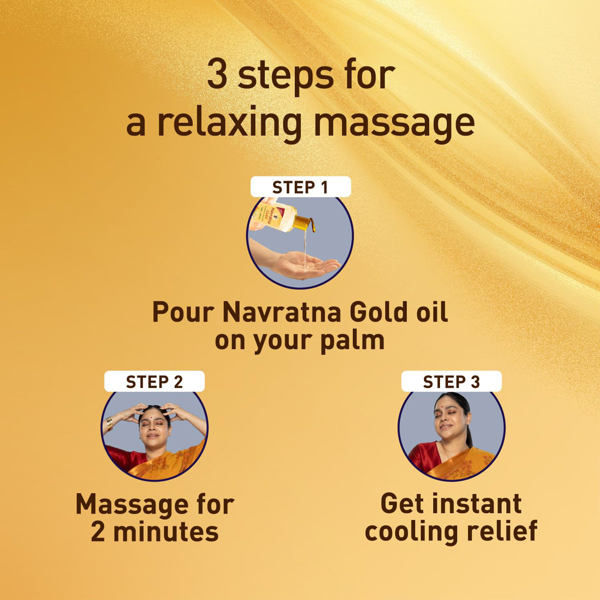 Navratna Gold Almond Cool Ayurvedic Oil, 90 ml, Pack of 1 Navratna Gold Almond Cool Ayurvedic Oil, 90 ml, Pack of 1