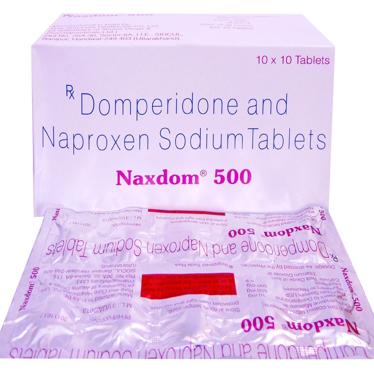 Buy Naxdom 500 Tablet 10's Online