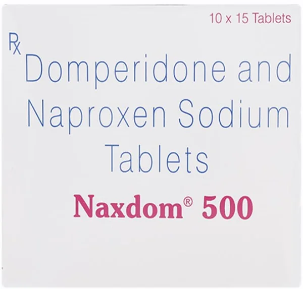 Naxdom 500 Tablet 15's, Pack of 15 TABLETS