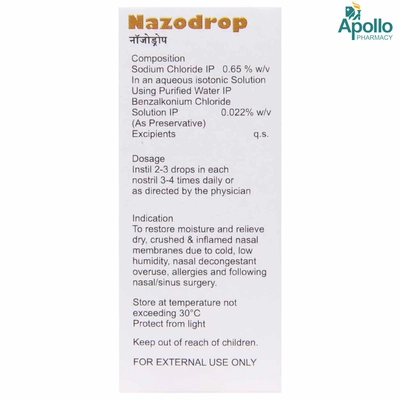 Nazo Drops 10ml, Pack of 1 DROPS