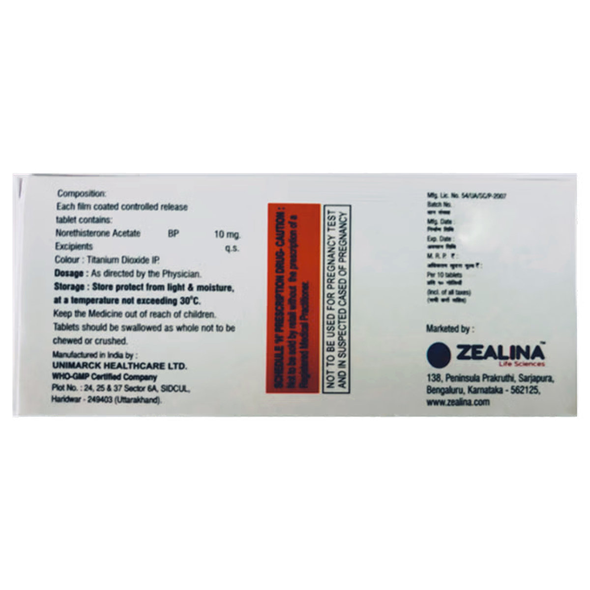 Nea CR-10 Tablet 10's, Pack of 10 Nea CR-10 Tablet 10's, Pack of 10