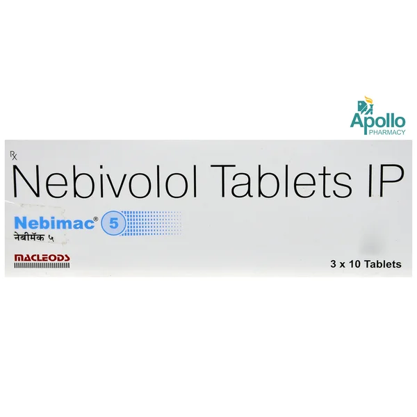 NEBIMAC 5MG TABLET, Pack of 10 TABLETS