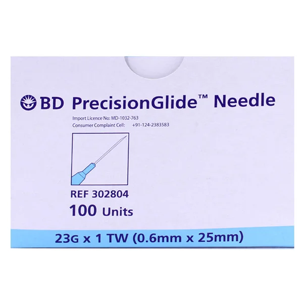 Needle Precision Glide 23G X 1 Tw 100'S 0.6Mm X 25Mm (Bd), Pack of 1