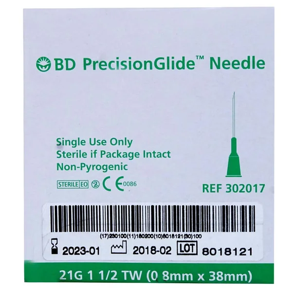 Needles 21G 1.5 - Bd