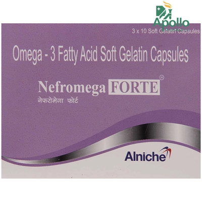 Nefromega Forte Capsule 10's, Pack of 10 CAPSULES