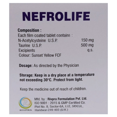 Nefrolife Tablet 10's, Pack of 10 TABLETS