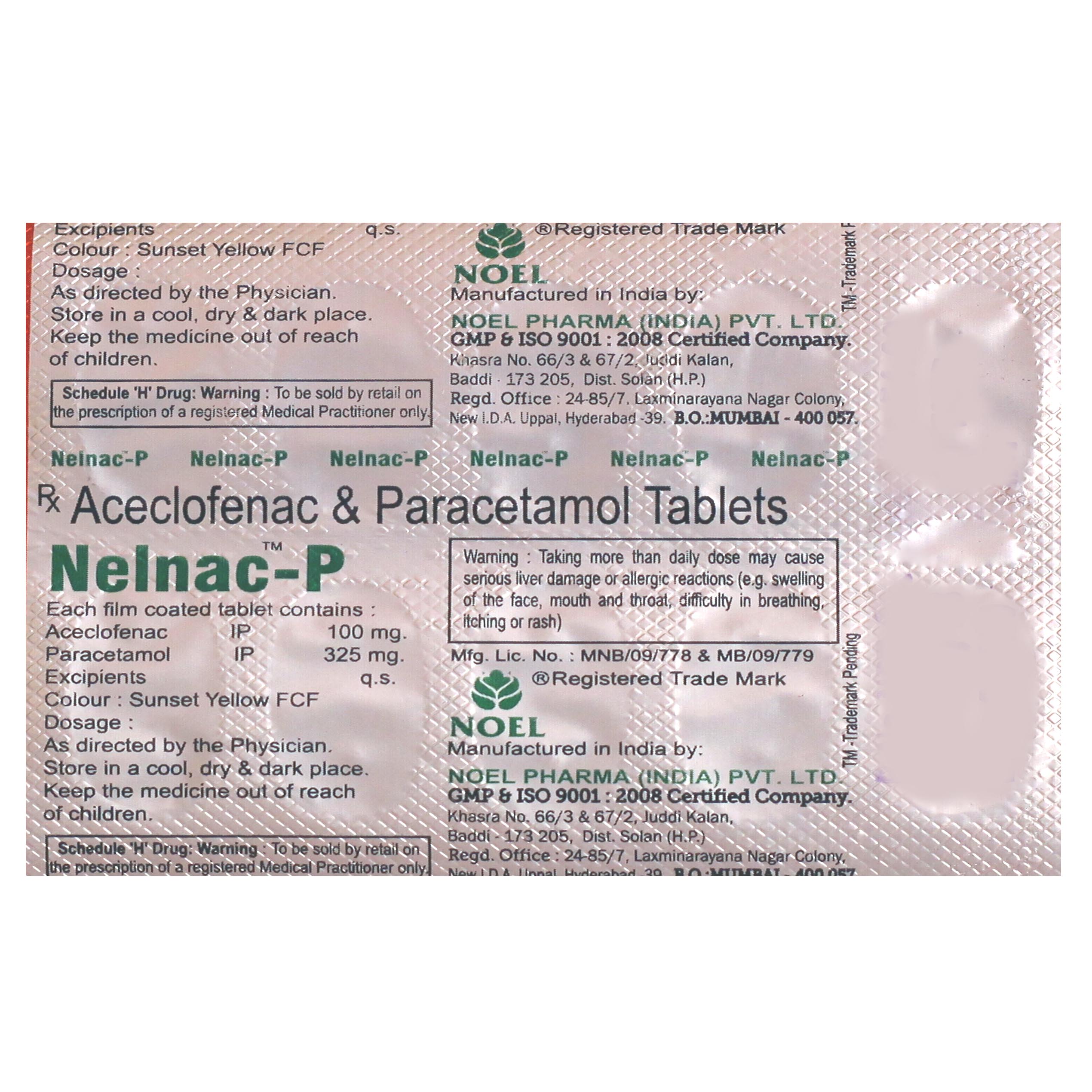 Nelnac P Tablet 10's, Pack of 10 TABLETS Nelnac P Tablet 10's, Pack of 10 TABLETS