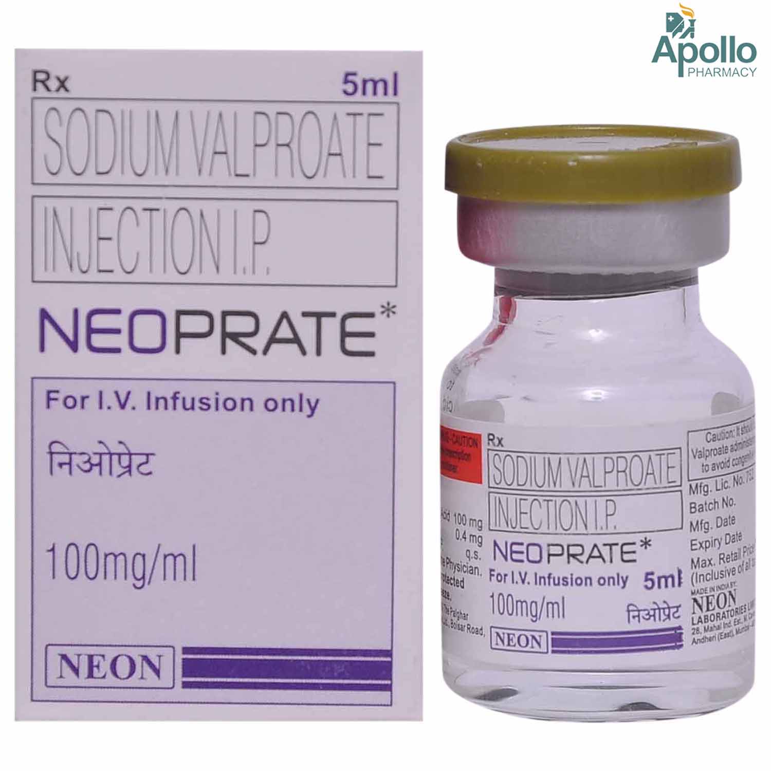 NEOPRATE INJECTION 5ML, Pack of 1 Injection NEOPRATE INJECTION 5ML, Pack of 1 Injection