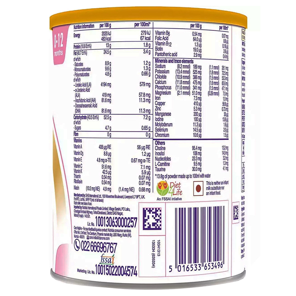Nutrica Neocate LCP Infant Formula Powder for 0 to 12 Months Baby, 400 gm Tin, Pack of 1 Nutrica Neocate LCP Infant Formula Powder for 0 to 12 Months Baby, 400 gm Tin, Pack of 1