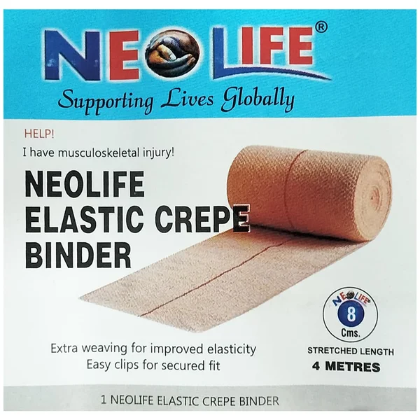 Siddhi Neolife Elastic Crepe Binder 8 cm, Pack of 1