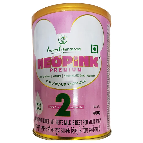 Neopink Premium Stage-2 Follow-Up Formula Powder, 400 gm Tin