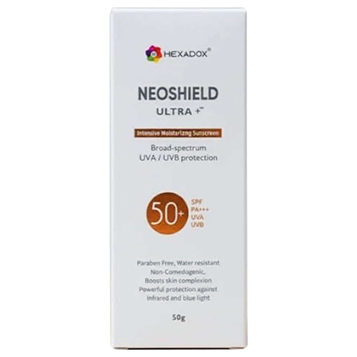 Buy Neoshield Ultra+ SPF 50+ PA+++ Moist Sunscreen, 50 gm | 19 Minutes ...