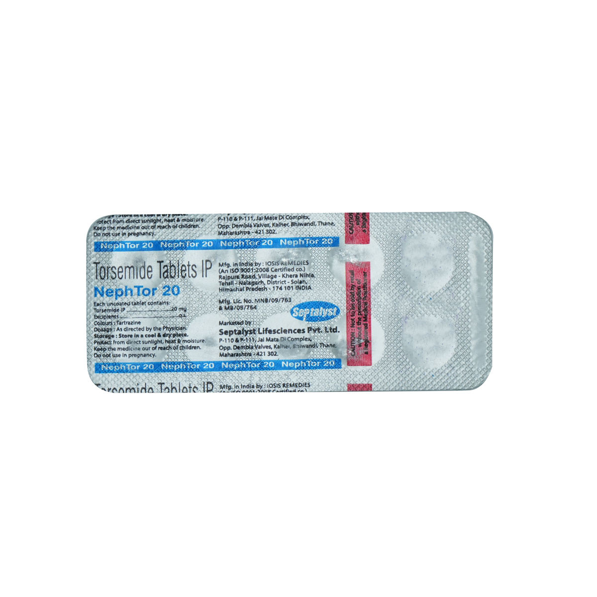 Buy Nephtor 20 Tablet 10's Online