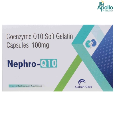 Nephro Q10 Capsule 10's, Pack of 10 CAPSULES