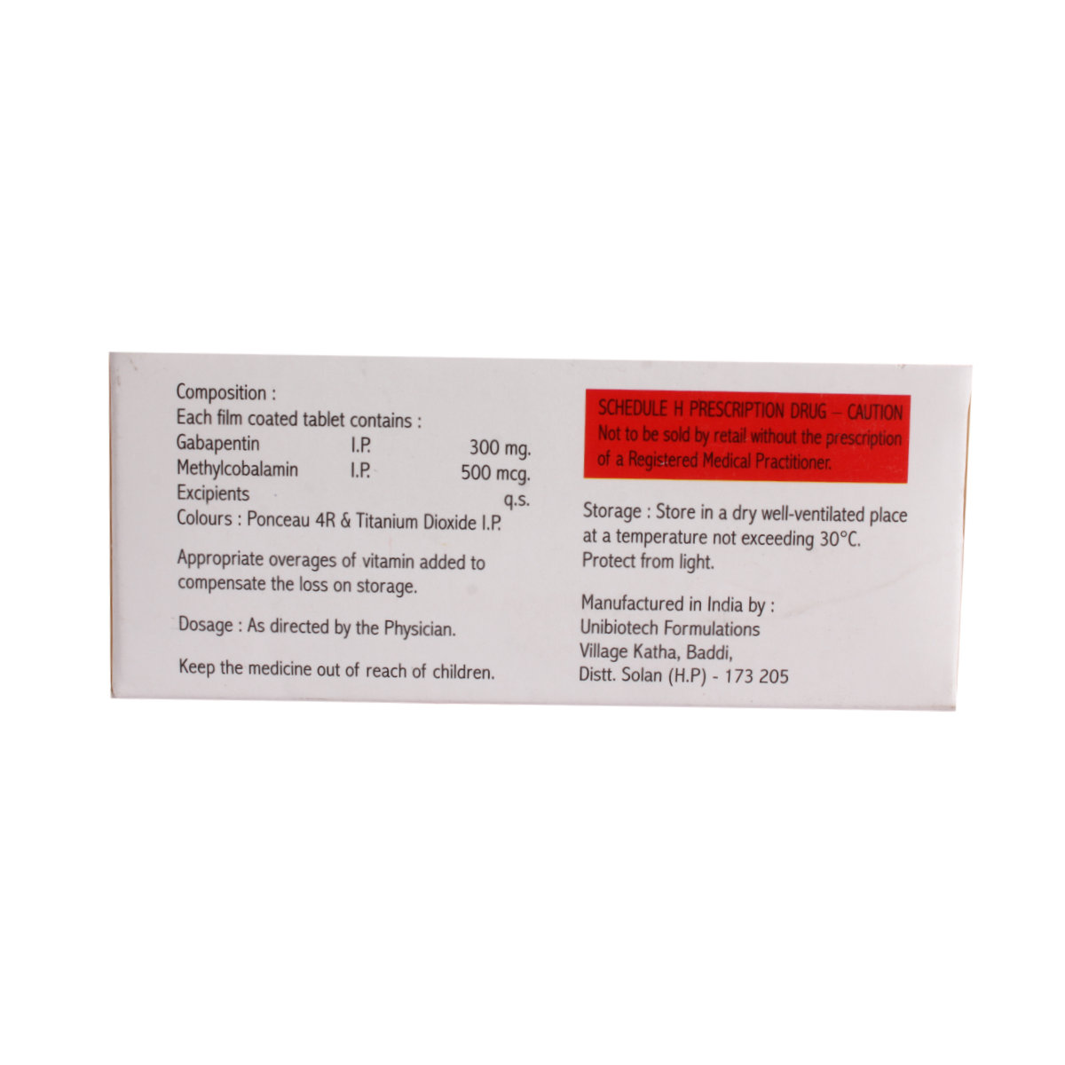 Nervic-G Tablet 10's, Pack of 10 TabletS Nervic-G Tablet 10's, Pack of 10 TabletS