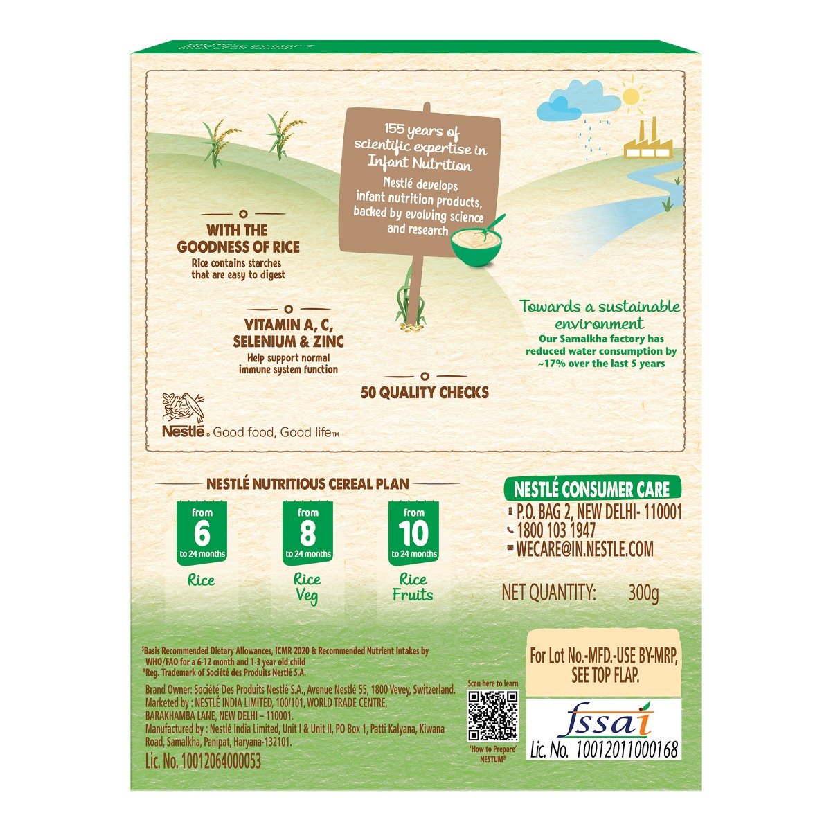 Nestle Nestum Baby Cereal Rice Vegetables (From 8 to 24 Months) Powder, 300 gm Refill Pack, Pack of 1 Nestle Nestum Baby Cereal Rice Vegetables (From 8 to 24 Months) Powder, 300 gm Refill Pack, Pack of 1