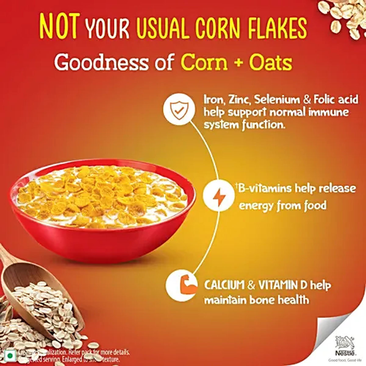 Nestle Gold Crunchy Corn & Oat Flakes, 475 gm, Pack of 1 Nestle Gold Crunchy Corn & Oat Flakes, 475 gm, Pack of 1