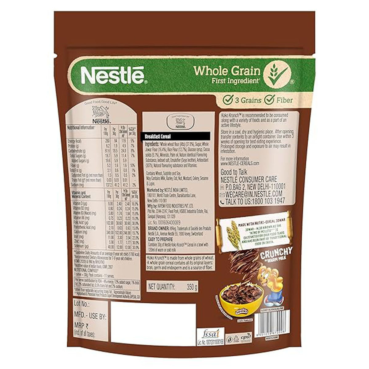 Nestle Koko Krunch Chocolate, 350 gm, Pack of 1 Nestle Koko Krunch Chocolate, 350 gm, Pack of 1