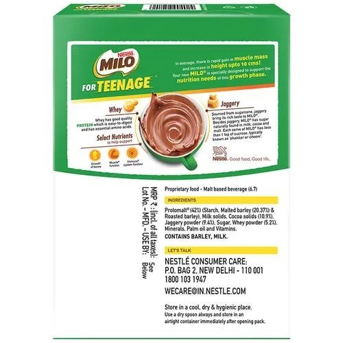 Nestle Milo Nutrition Drink Powder, 400 gm Refill Pack, Pack of 1 Nestle Milo Nutrition Drink Powder, 400 gm Refill Pack, Pack of 1