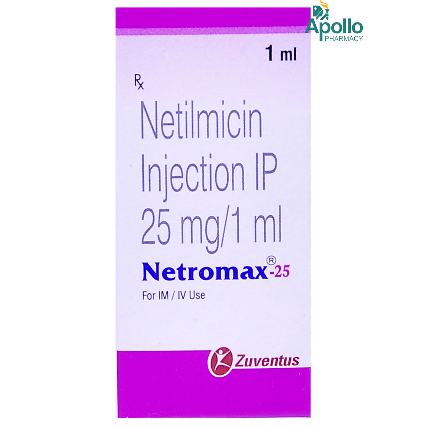 Buy NETROMAX 25MG INJECTION 1ML Online